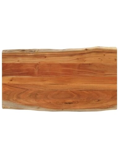 Blat, 110x60x3,8 cm, lite drewno akacjowe, z naturalnym brzegiem