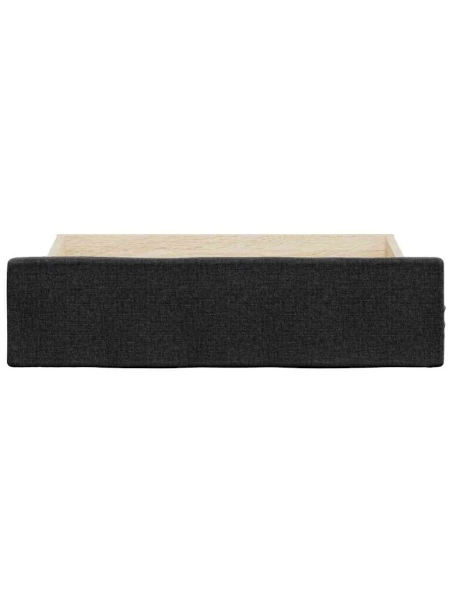 Under-bed drawers, 2 pcs, black, treated wood and fabric 4 Under-bed drawers, 2 pcs, black, treated wood and fabric 4