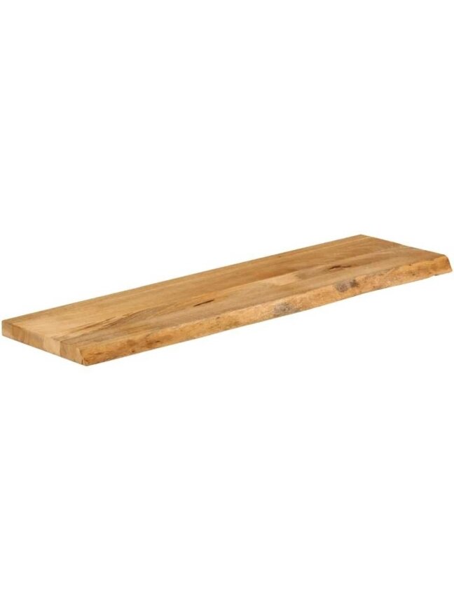Tabletop, 100×30×2.5 cm, solid mango wood, with live edge