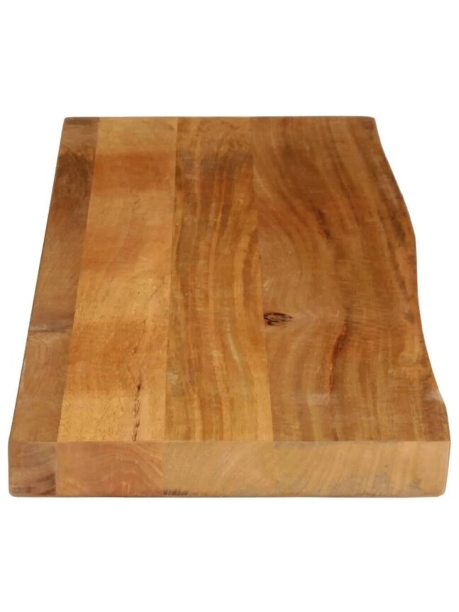 Tabletop, 120×20×2.5 cm, solid mango wood, with live edge 3