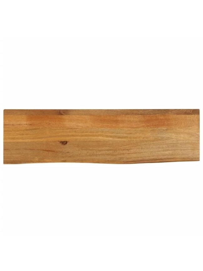 Tabletop, 120×20×2.5 cm, solid mango wood, with live edge