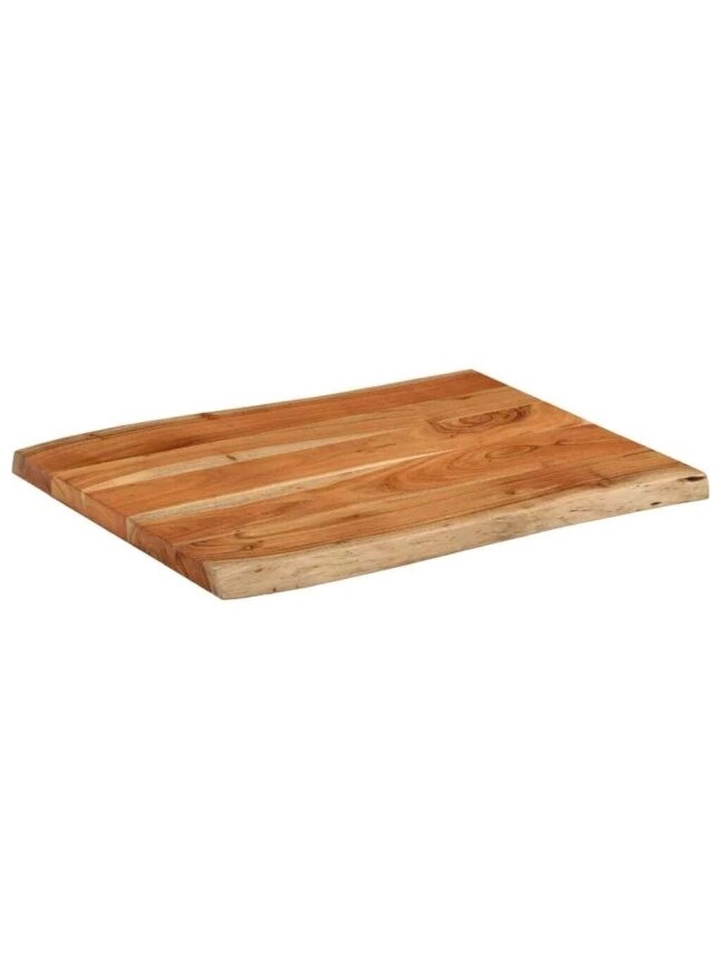 Tabletop, 70×60×3.8 cm, rectangular, solid acacia wood, with natural edges 1