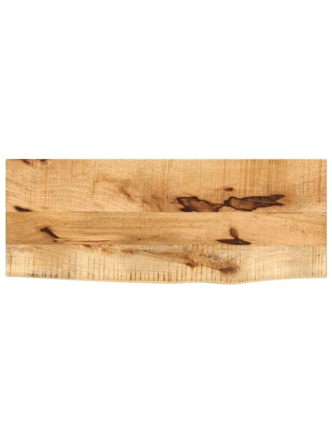 Tabletop, 90 × 40 × 2.5 cm, solid mango wood, with live edge