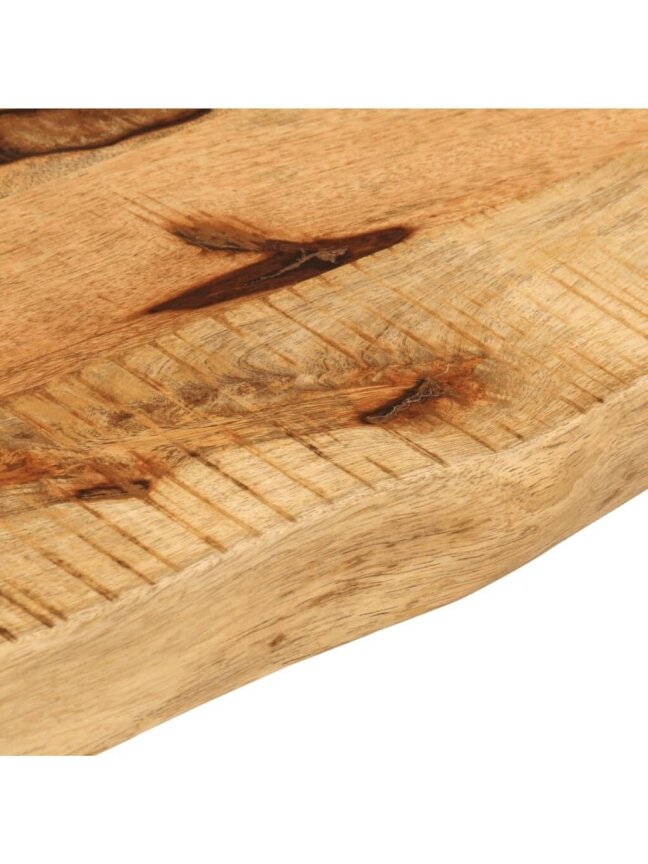 Tabletop, 90 × 40 × 2.5 cm, solid mango wood, with live edge 6