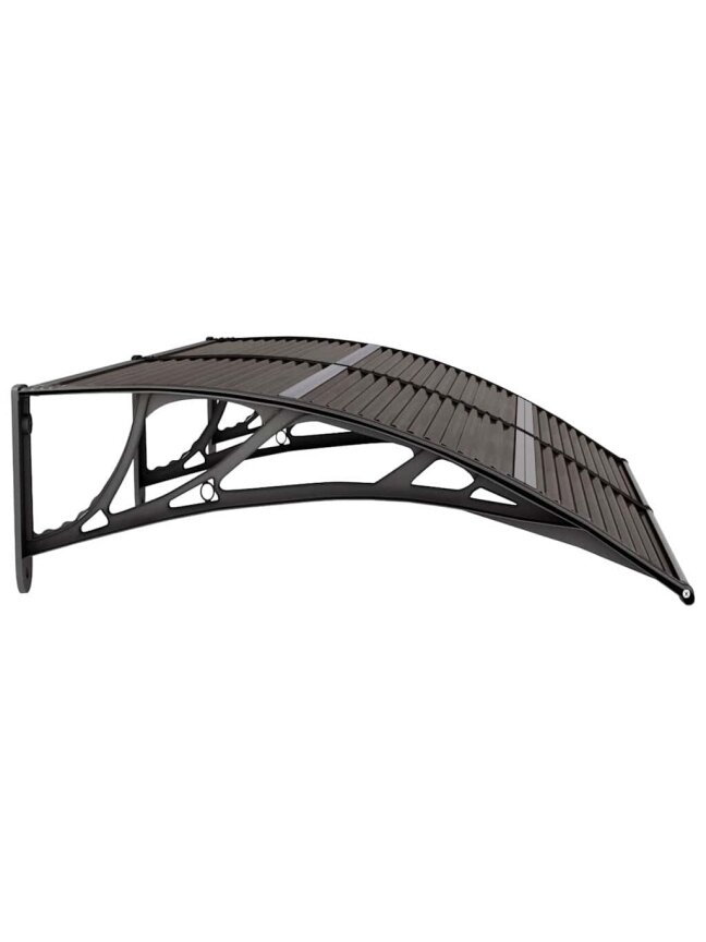 Stogelis durims, juodos spalvos, 150x75cm, polikarbonatas 4