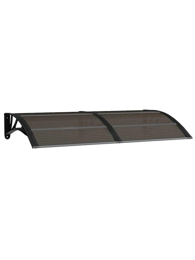 Stogelis durims, juodos spalvos, 150x75cm, polikarbonatas 2