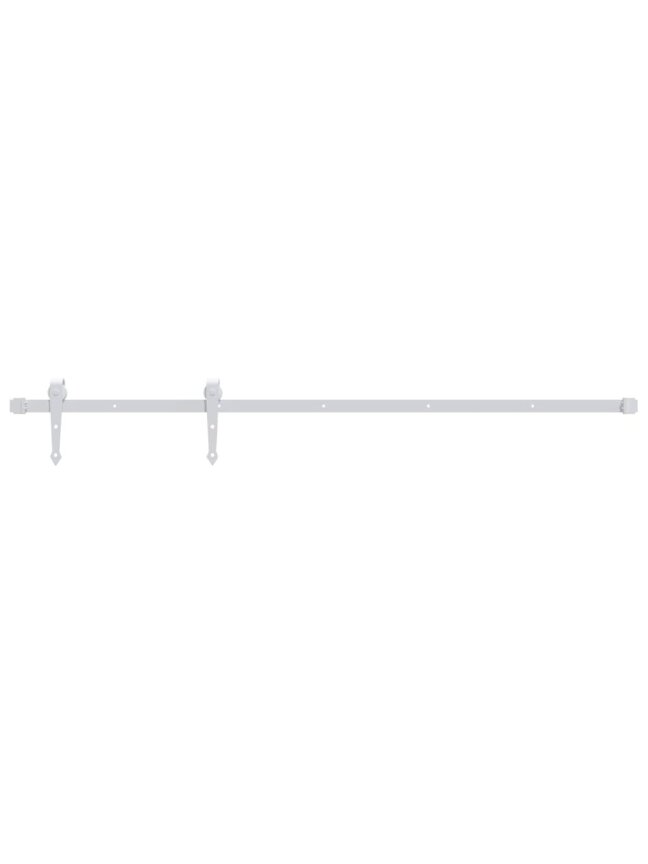 Sliding door hardware set, white, 183 cm, steel 1