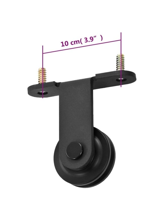 SKIEN liuguste tarvikute komplekt, must, 183 cm teras 3