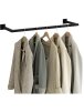 Rectangular wall-mounted clothes rack, 94 x 6.5 x 30 cm, maximum load capacity 50 kg.