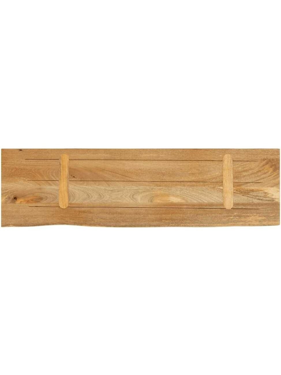 Tabletop, 100×30×2.5 cm, solid mango wood, with live edge 3