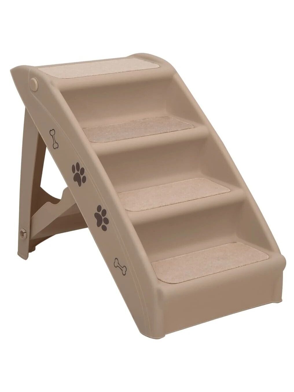 Folding Dog Stairs, Brown, 62x40x49.5 cm 1 Folding Dog Stairs, Brown, 62x40x49.5 cm 1