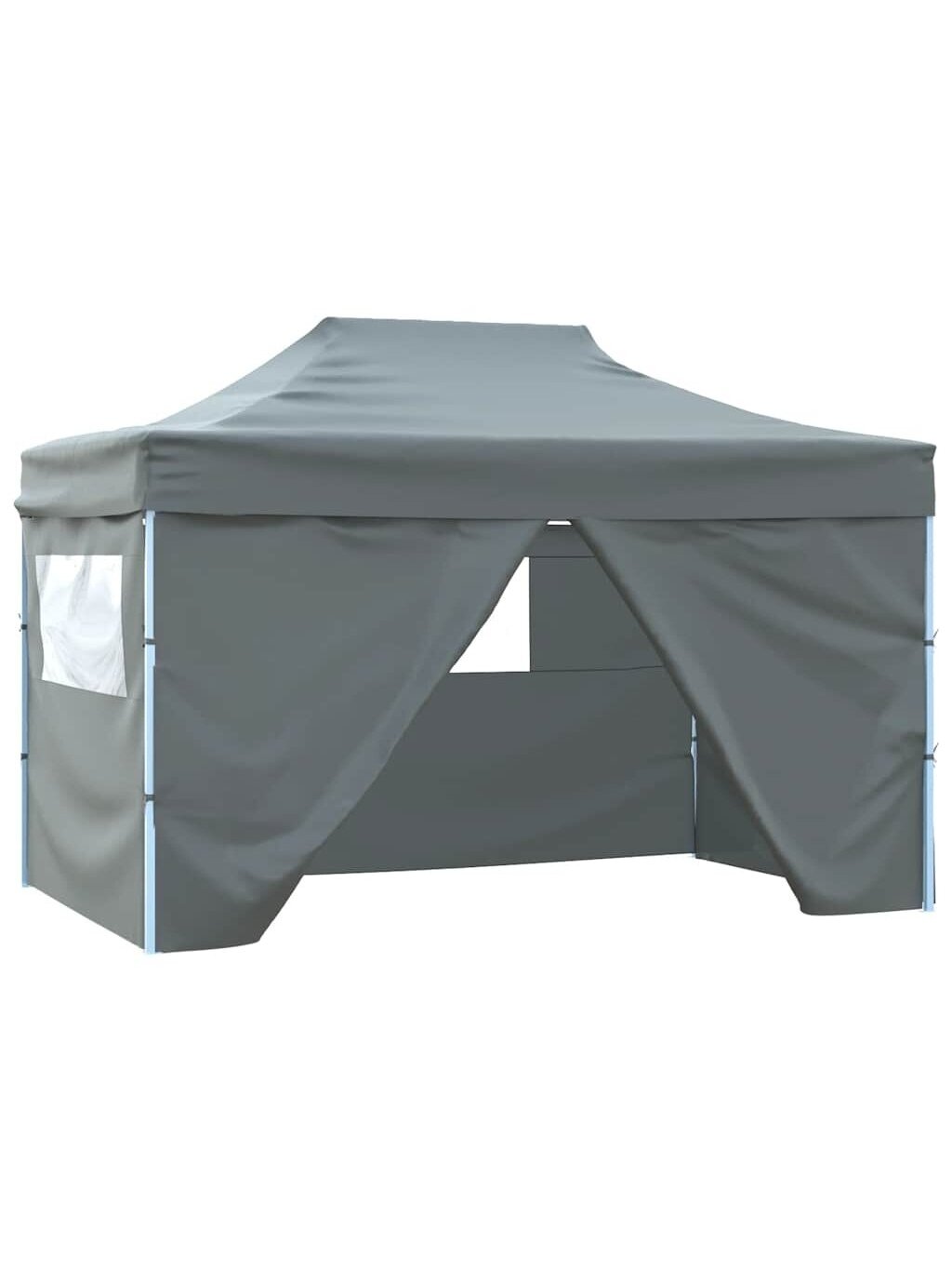 Folding Party Tent, Anthracite, 3 × 4 m, Steel 1 Folding Party Tent, Anthracite, 3 × 4 m, Steel 1