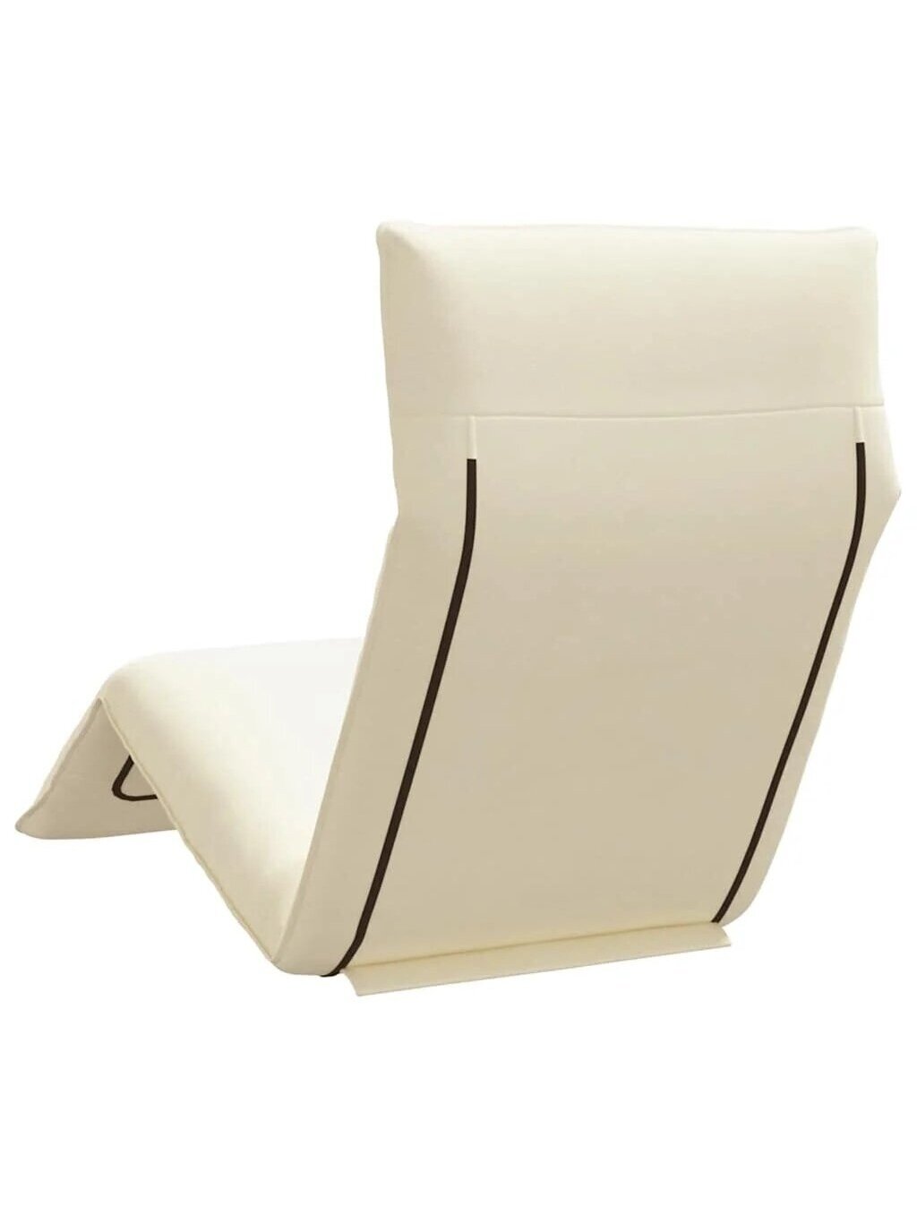 Folding sun lounger, cream color, Oxford fabric 5