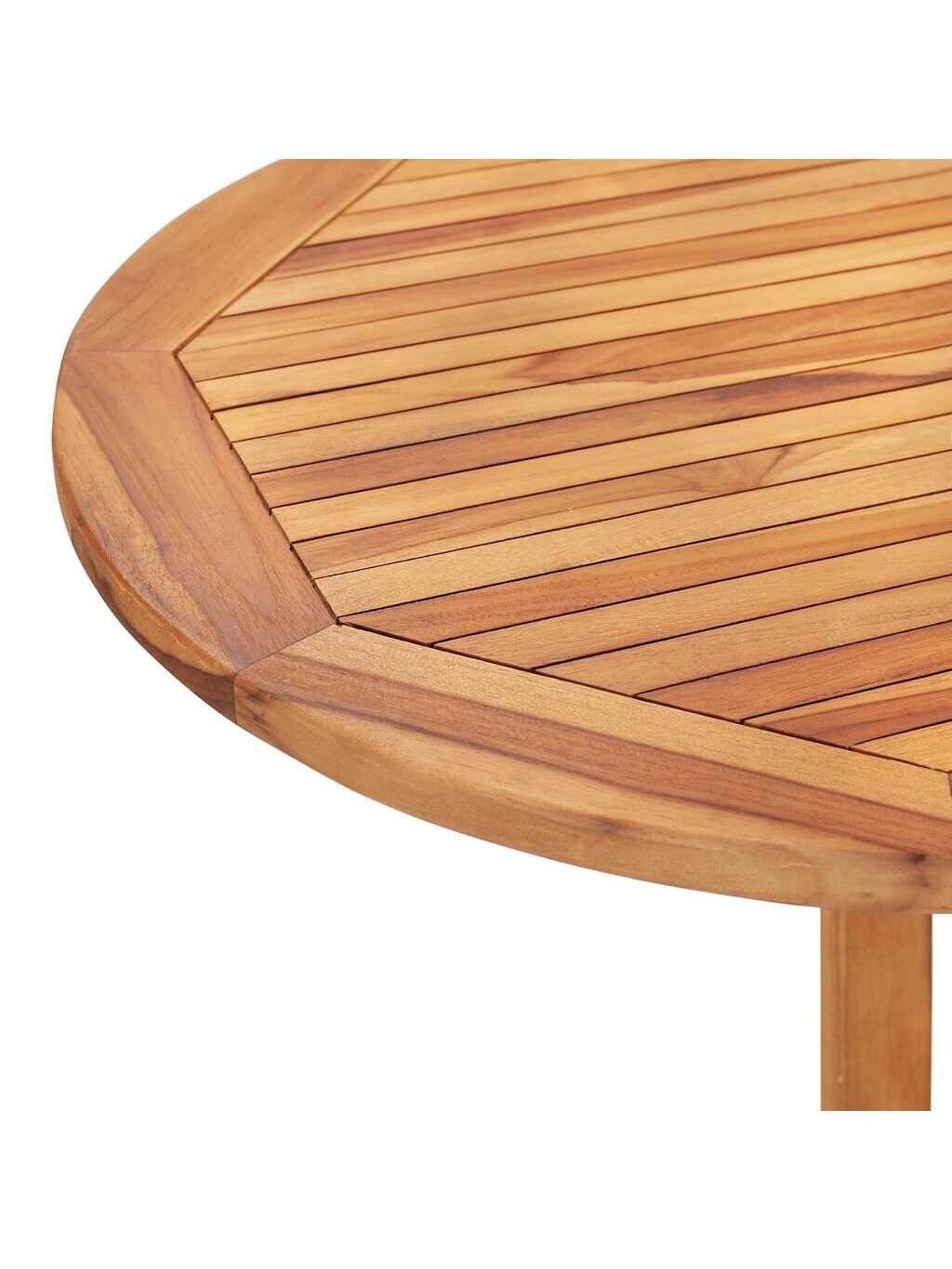 Folding garden table, 120×70×75 cm, solid teak wood 8
