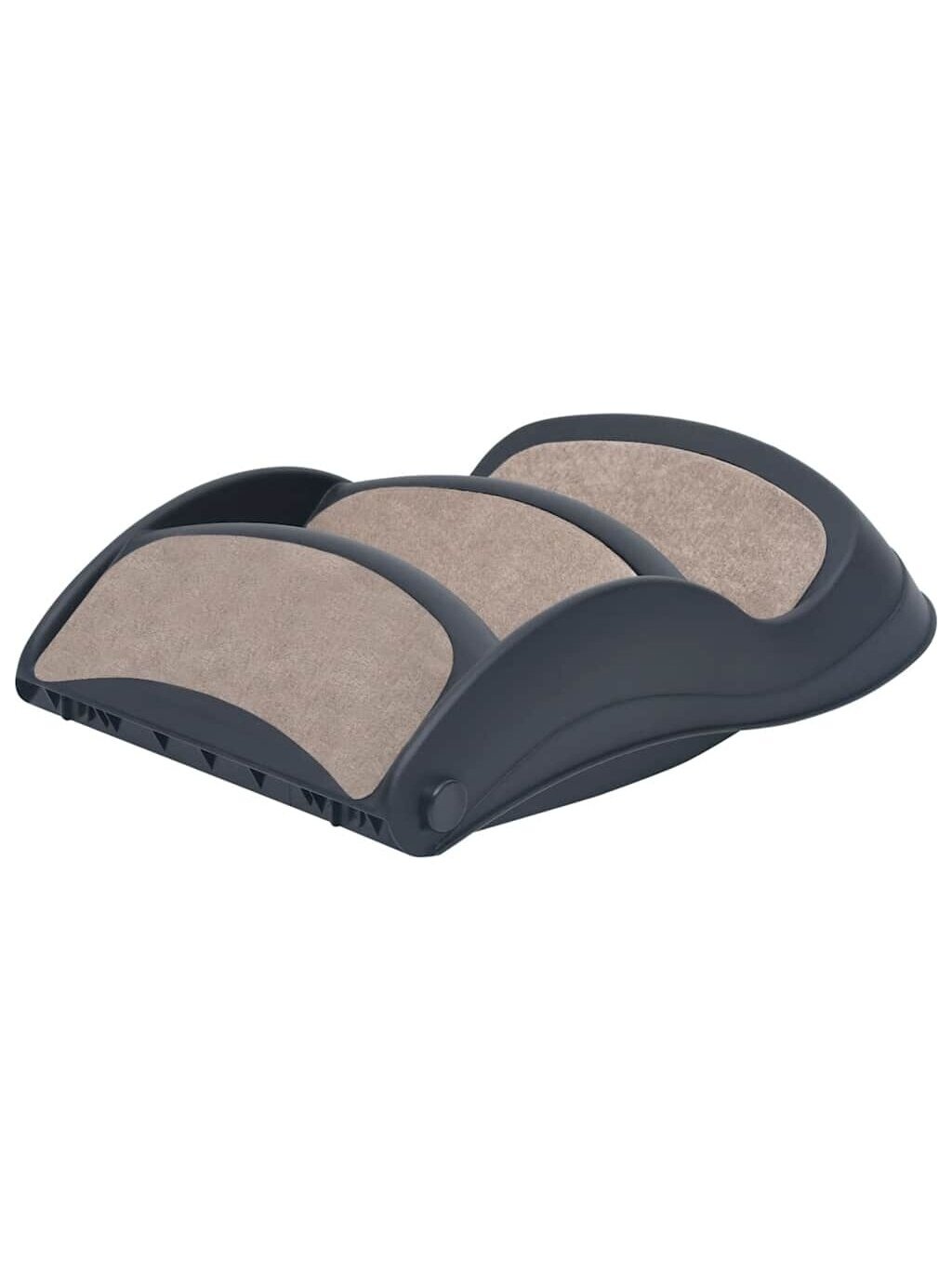 Folding Dog Stairs, Dark Gray, 3 Steps 5