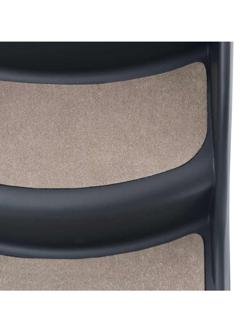 Folding Dog Stairs, Dark Gray, 3 Steps 6