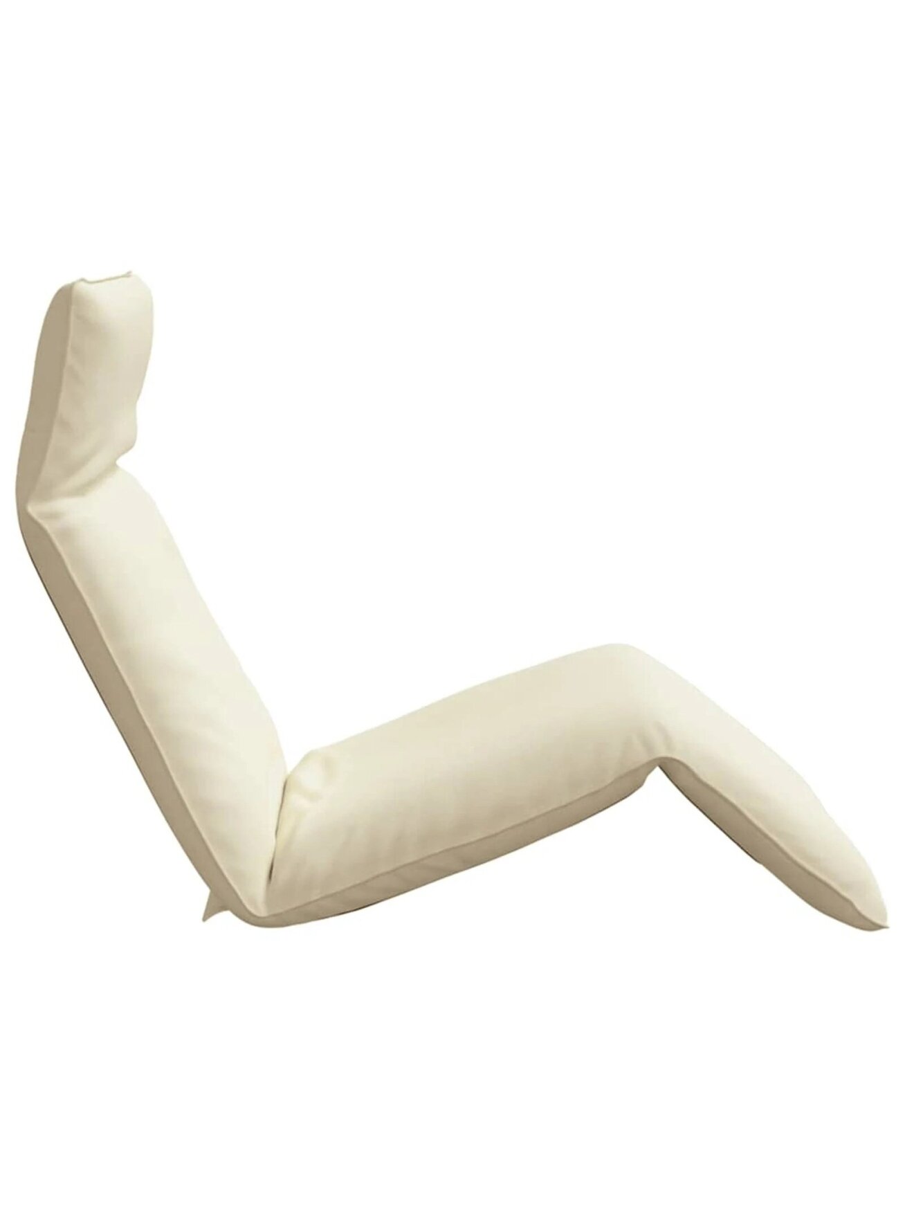 Folding sun lounger, cream color, Oxford fabric 4