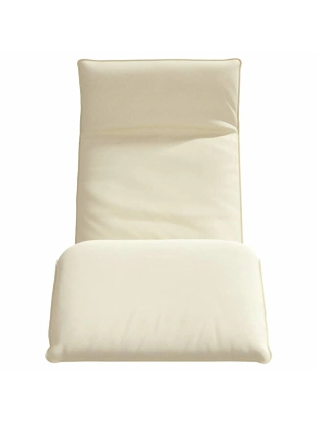 Folding sun lounger, cream color, Oxford fabric 3