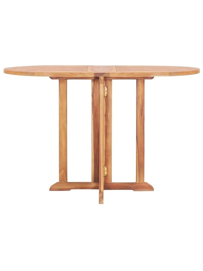 Folding garden table, 120×70×75 cm, solid teak wood 2