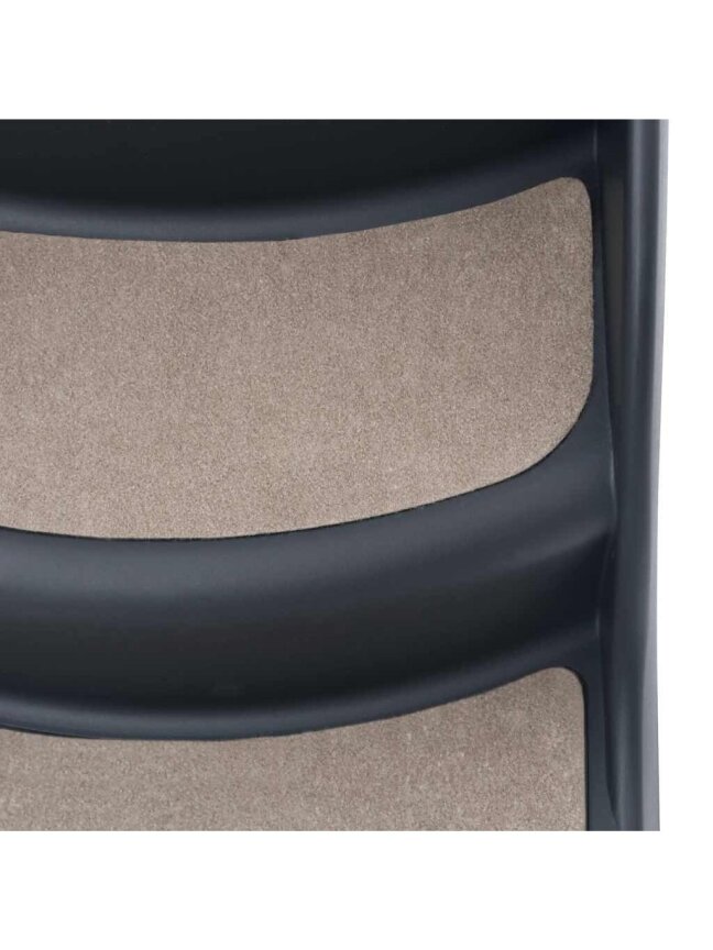 Folding Dog Stairs, Dark Gray, 3 Steps 6