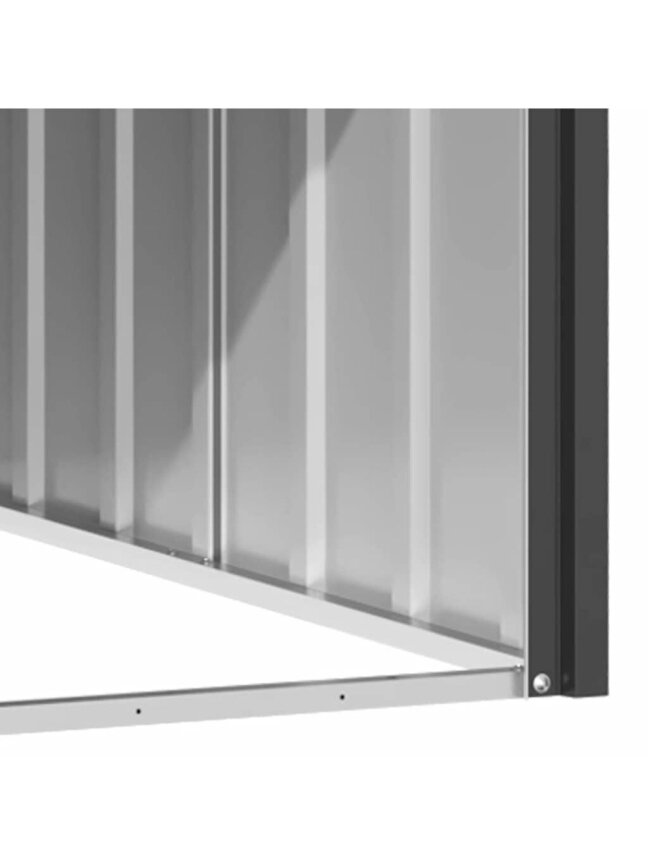 Šuns būda, antracito, 116,5x153x81,5cm, galvanizuotas plienas 4