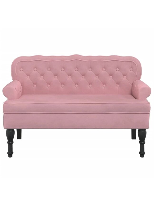 Pinkiga seljatoega ping, 119,5x64,5x75 cm, samet 2