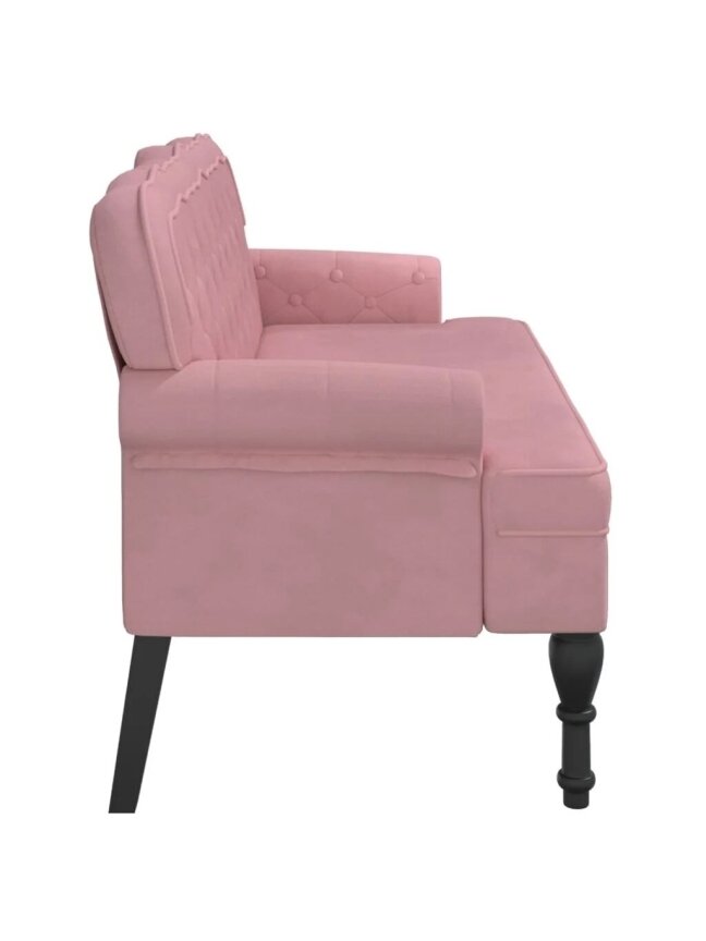Pinkiga seljatoega ping, 119,5x64,5x75 cm, samet 3