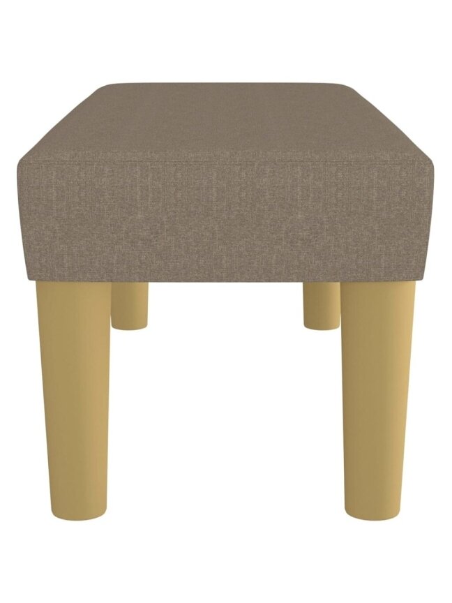 Bench, taupe, 70x30x30 cm, fabric 2