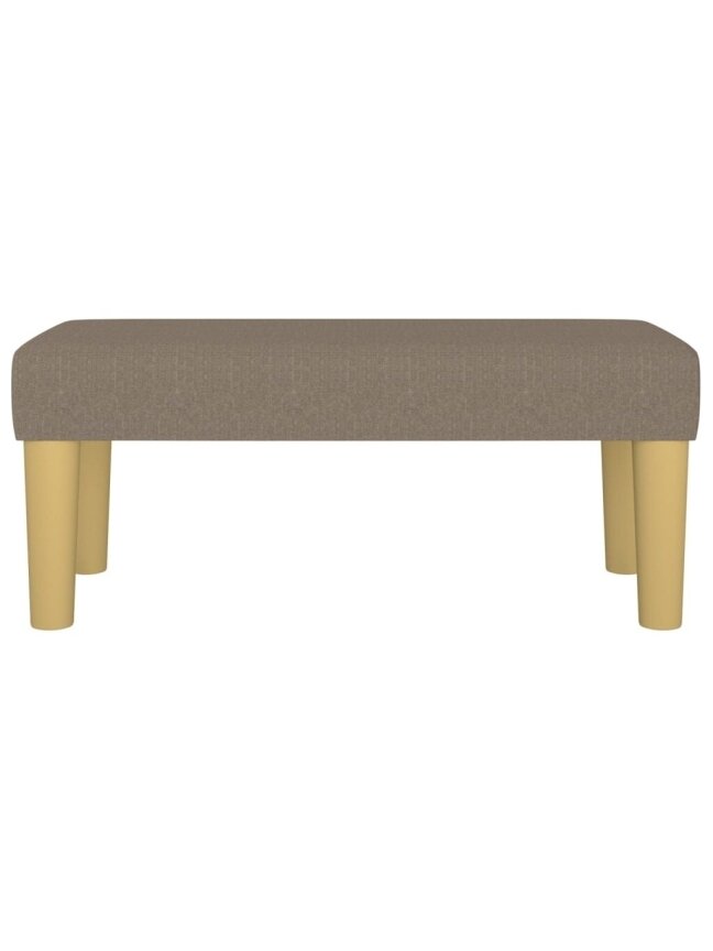 Bench, taupe, 70x30x30 cm, fabric