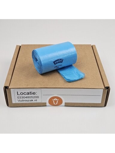 Swirl Trash Bags 5 L | Handle | 540 pcs | Recycled HDPE | 12 µ | 33x36 cm – Swirl Pedal Bin Bags, Ocean Fresh, Swirl Bags with Handles