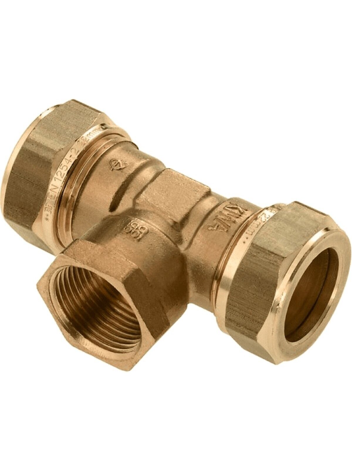 T-kujuline ühendus 15 mm × 1/2" × 15 mm 2