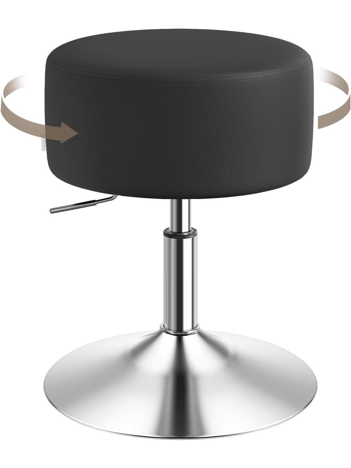 Adjustable Height Stool with Handle, Chrome Steel 3
