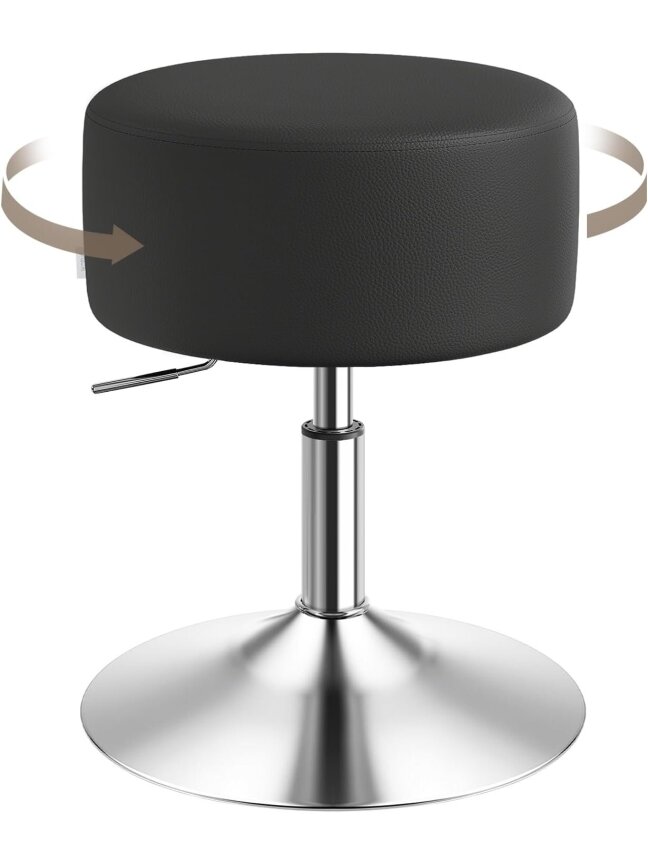 Adjustable Height Stool with Handle, Chrome Steel 3 Adjustable Height Stool with Handle, Chrome Steel 3
