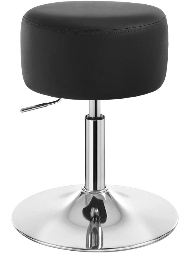 Adjustable Height Stool with Handle, Chrome Steel 8