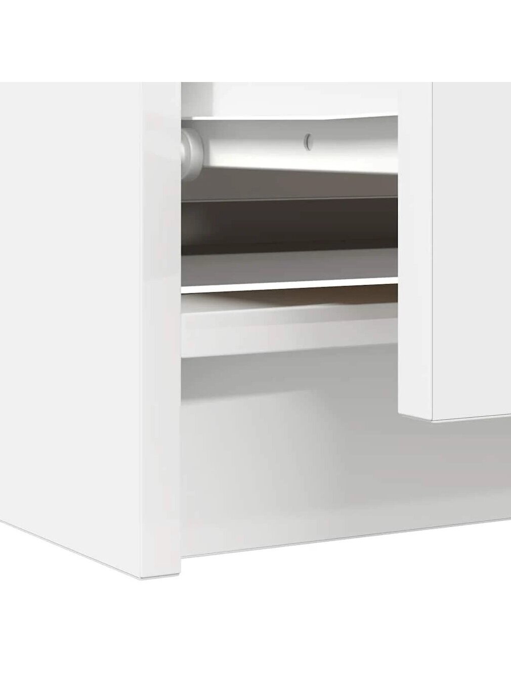 TV cabinet, white, 100 × 35 × 54 cm, processed wood 9 TV cabinet, white, 100 × 35 × 54 cm, processed wood 9