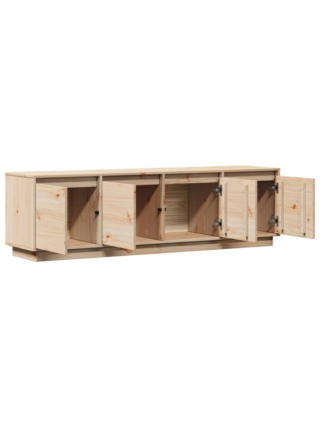 Szafka RTV, 156x37x45 cm, lite drewno sosnowe 4
