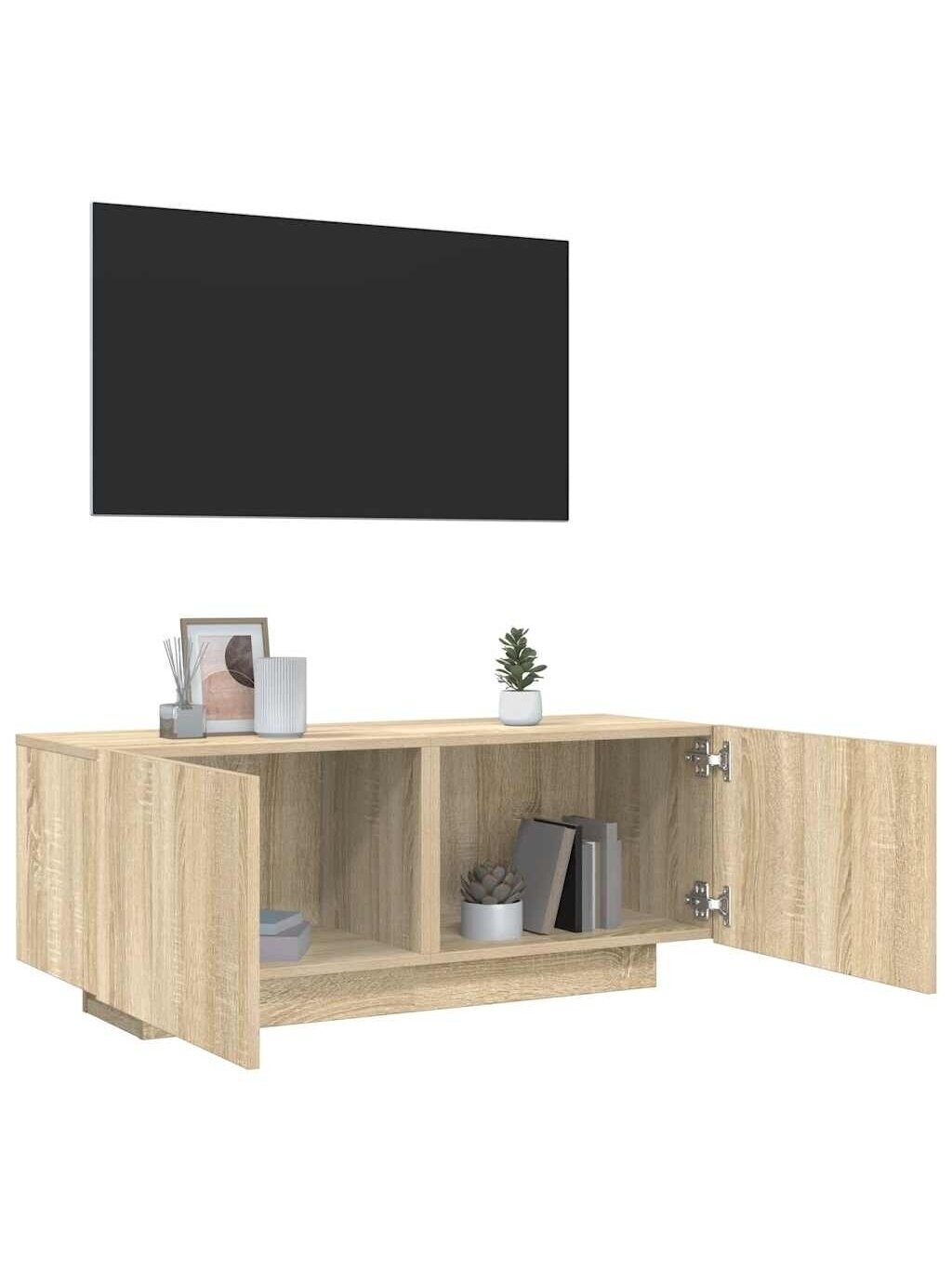 TV kapp, tamm, 100x35x40 cm, töödeldud puit 1