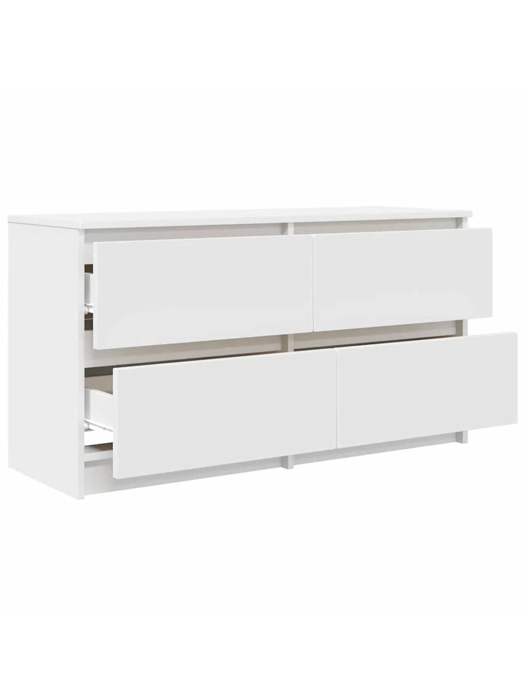 TV cabinet, white, 100 × 35 × 54 cm, processed wood 4 TV cabinet, white, 100 × 35 × 54 cm, processed wood 4