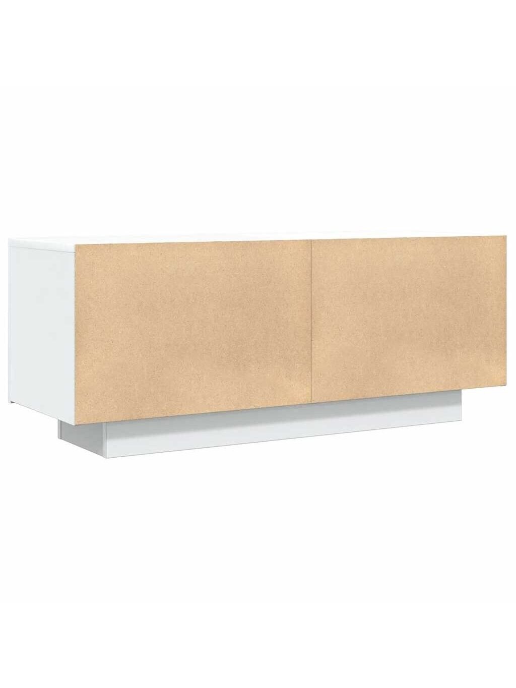 TV kapp, valge, 100x35x40 cm, puit 4