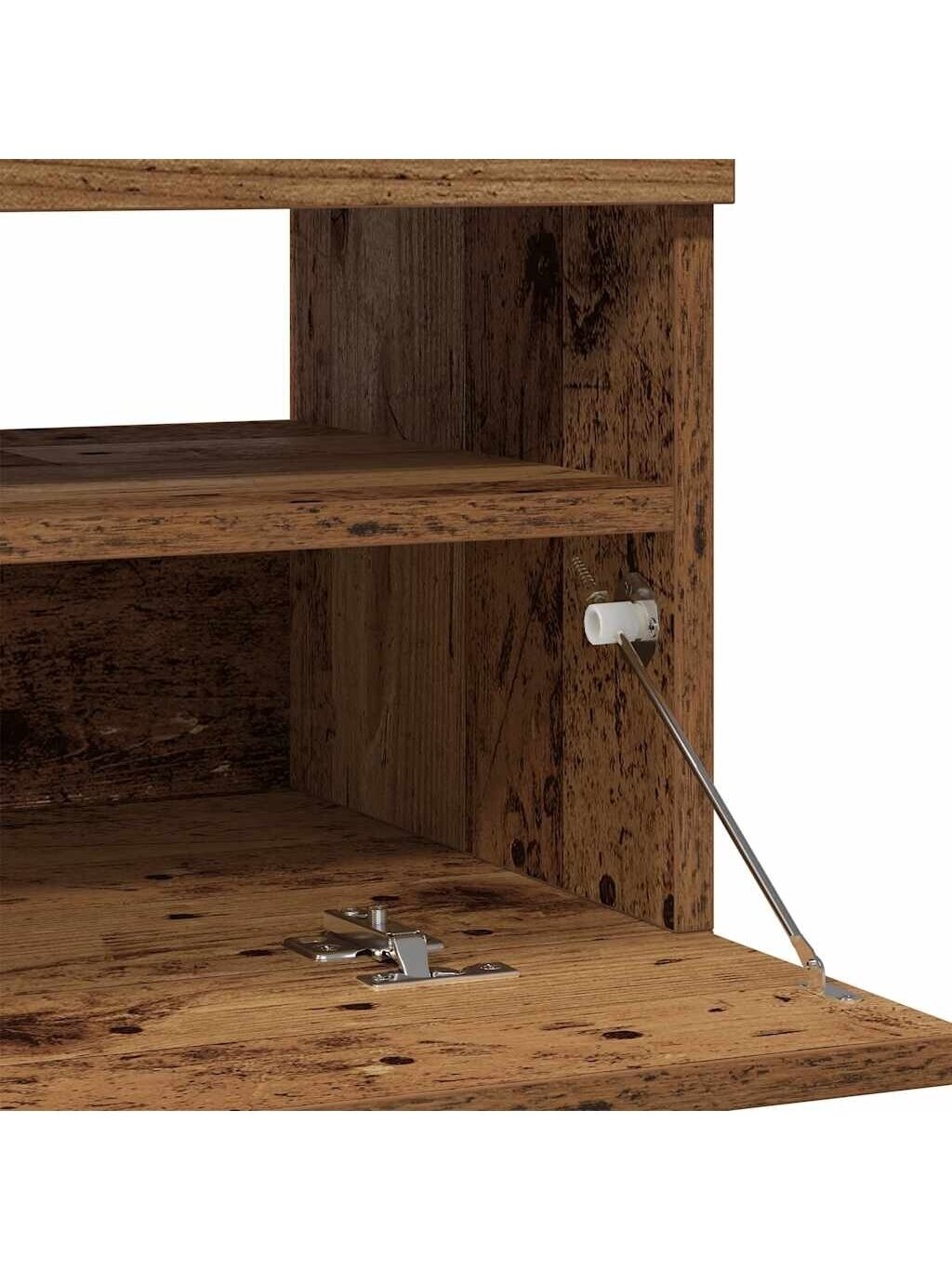 TV skapītis ar LED, koksne, 100x35x40 cm, koksne 8