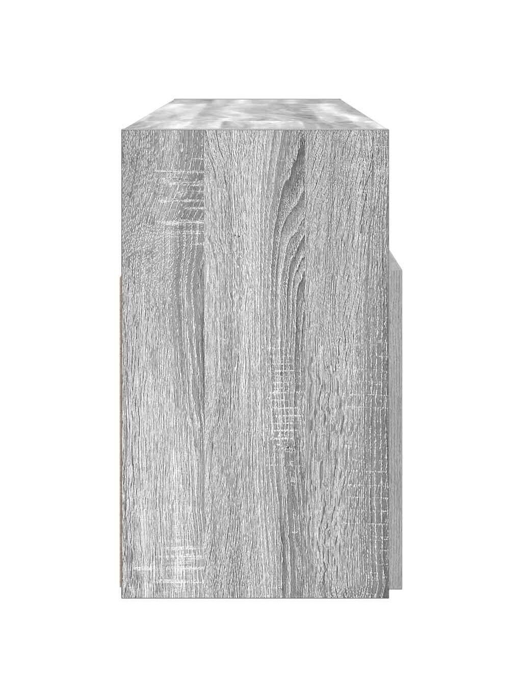 Televizoriaus spintelė su LED, pilka ąžuolo, 120x30x50cm 7