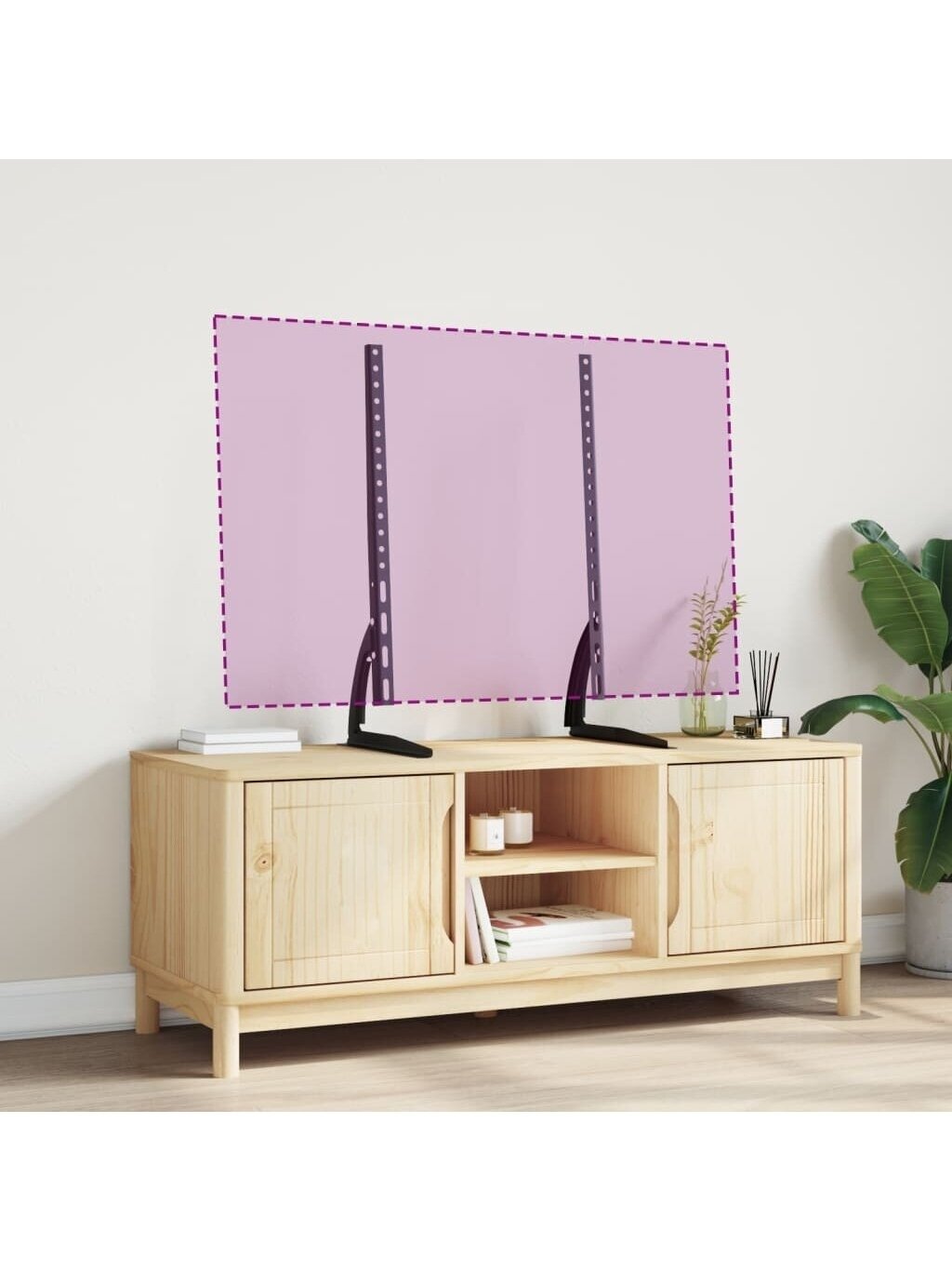 TV Stands for 37-75" Screen, 2 pcs, 600x400mm