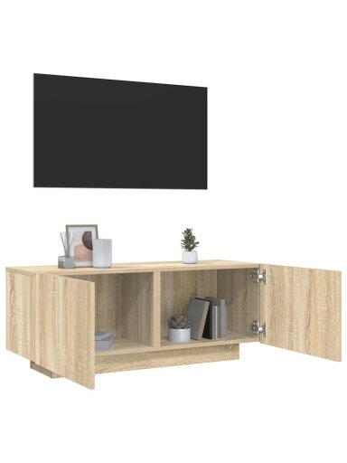 TV skapītis, ozols, 100x35x40 cm, apstrādāta koksne