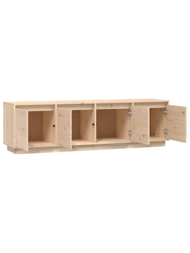 Szafka RTV, 156x37x45 cm, lite drewno sosnowe 6