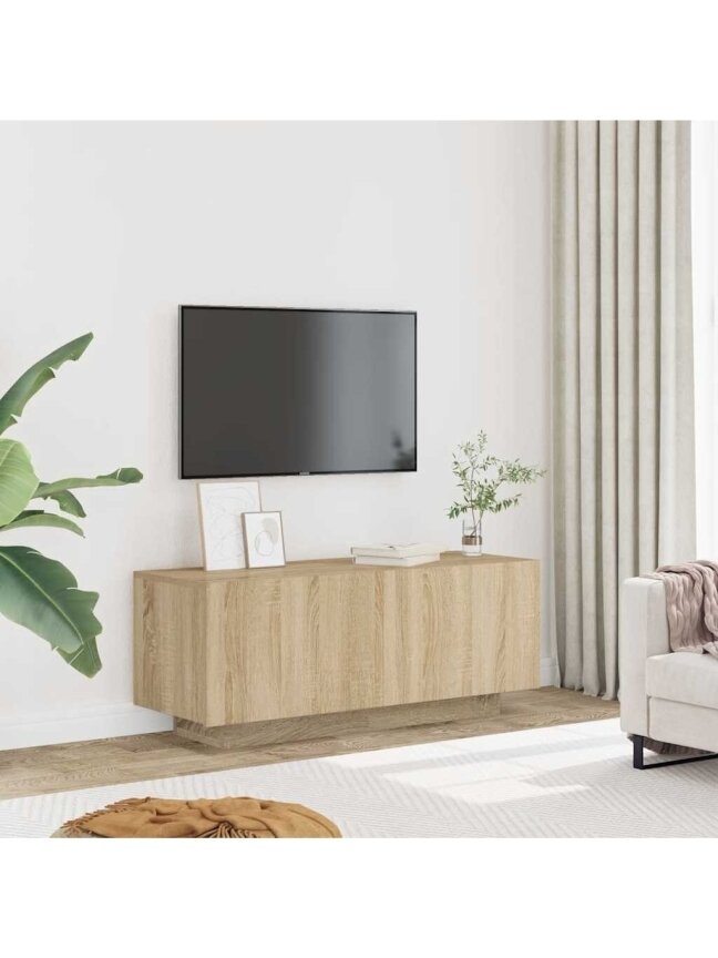 TV kapp, tamm, 100x35x40 cm, töödeldud puit
