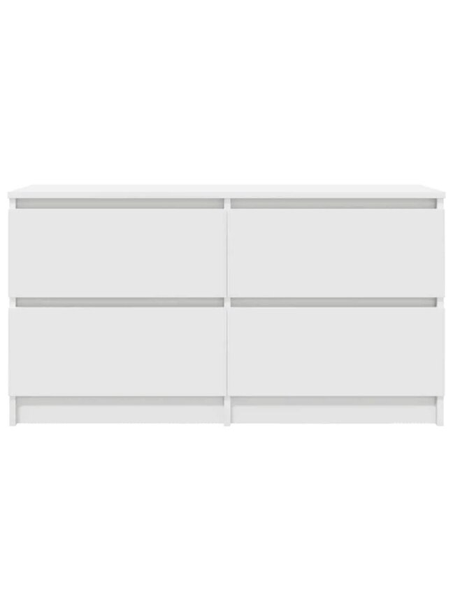 TV cabinet, white, 100 × 35 × 54 cm, processed wood 5 TV cabinet, white, 100 × 35 × 54 cm, processed wood 5