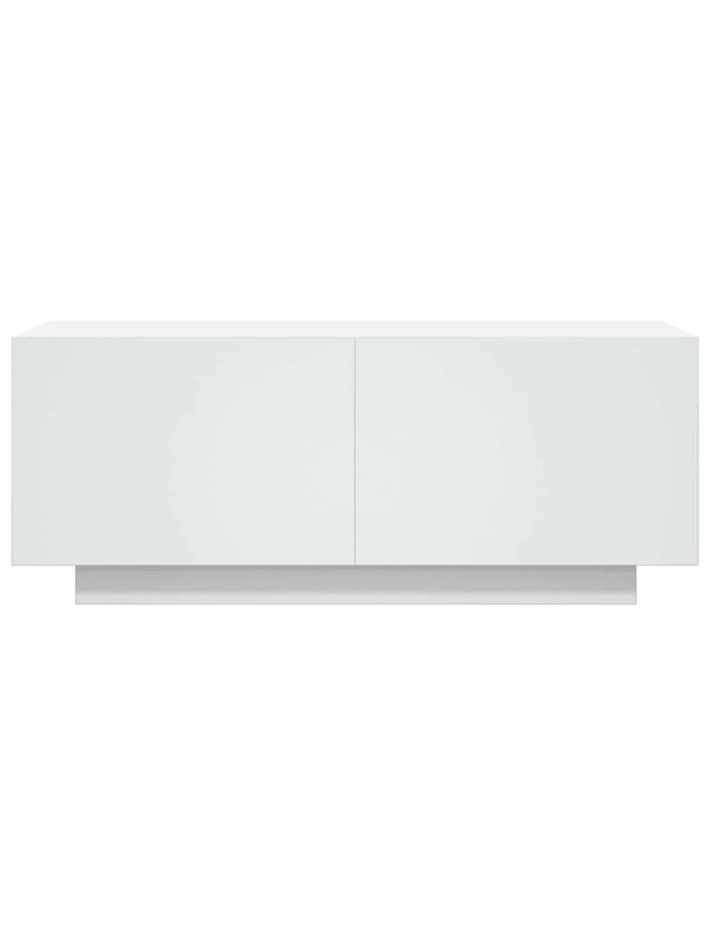 TV kapp, valge, 100x35x40 cm, puit 2