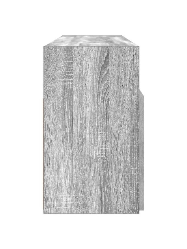 Televizoriaus spintelė su LED, pilka ąžuolo, 120x30x50cm 7
