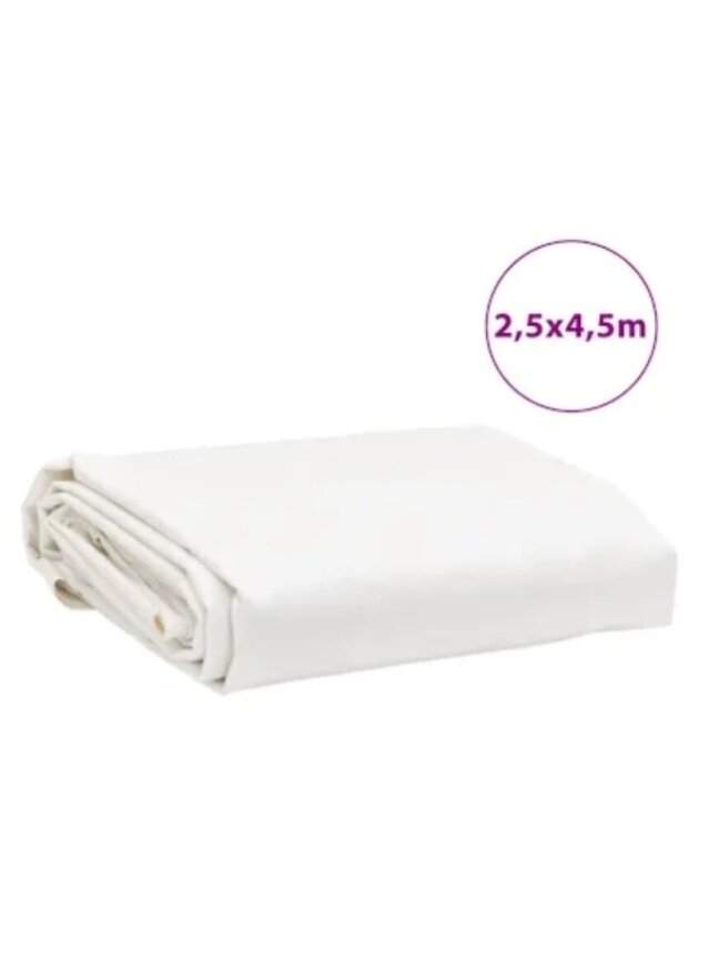 Present, valge, 2,5 × 4,5 m, 650 g/m²