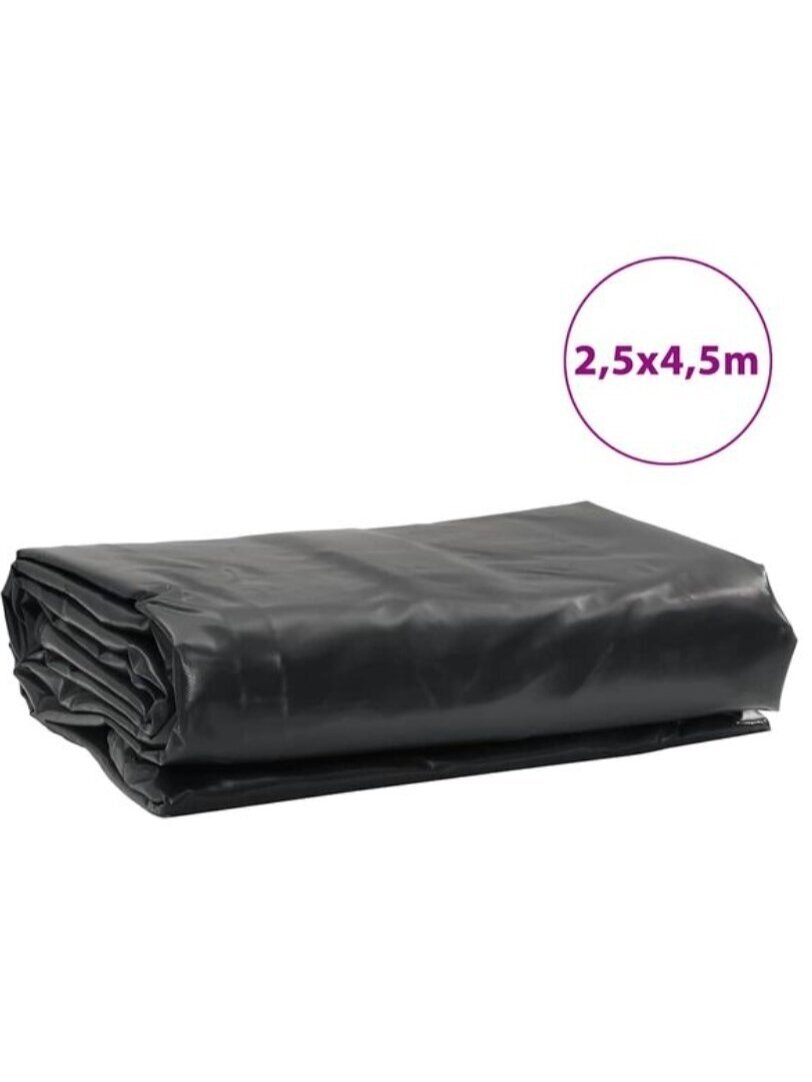 Tarpaulin, anthracite color, 2.5 × 4.5 m, 650 g/m²